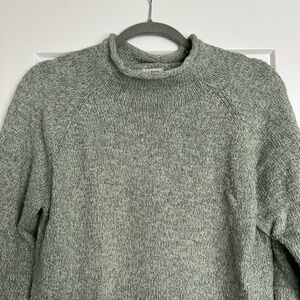 L.L. Bean Green Roll Neck Sweater